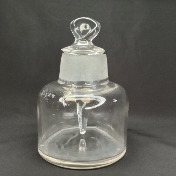 Art Deco Glass Perfume Bottle & Stopper With Label Cambridge Made In USA 1920s - Picture 7 of 14